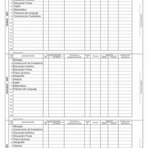 Libro Matriz Reg. Gral de Calificaciones - Imagen 2