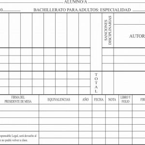 Boletín de Calificación Bachillerato Adultos - Imagen 2